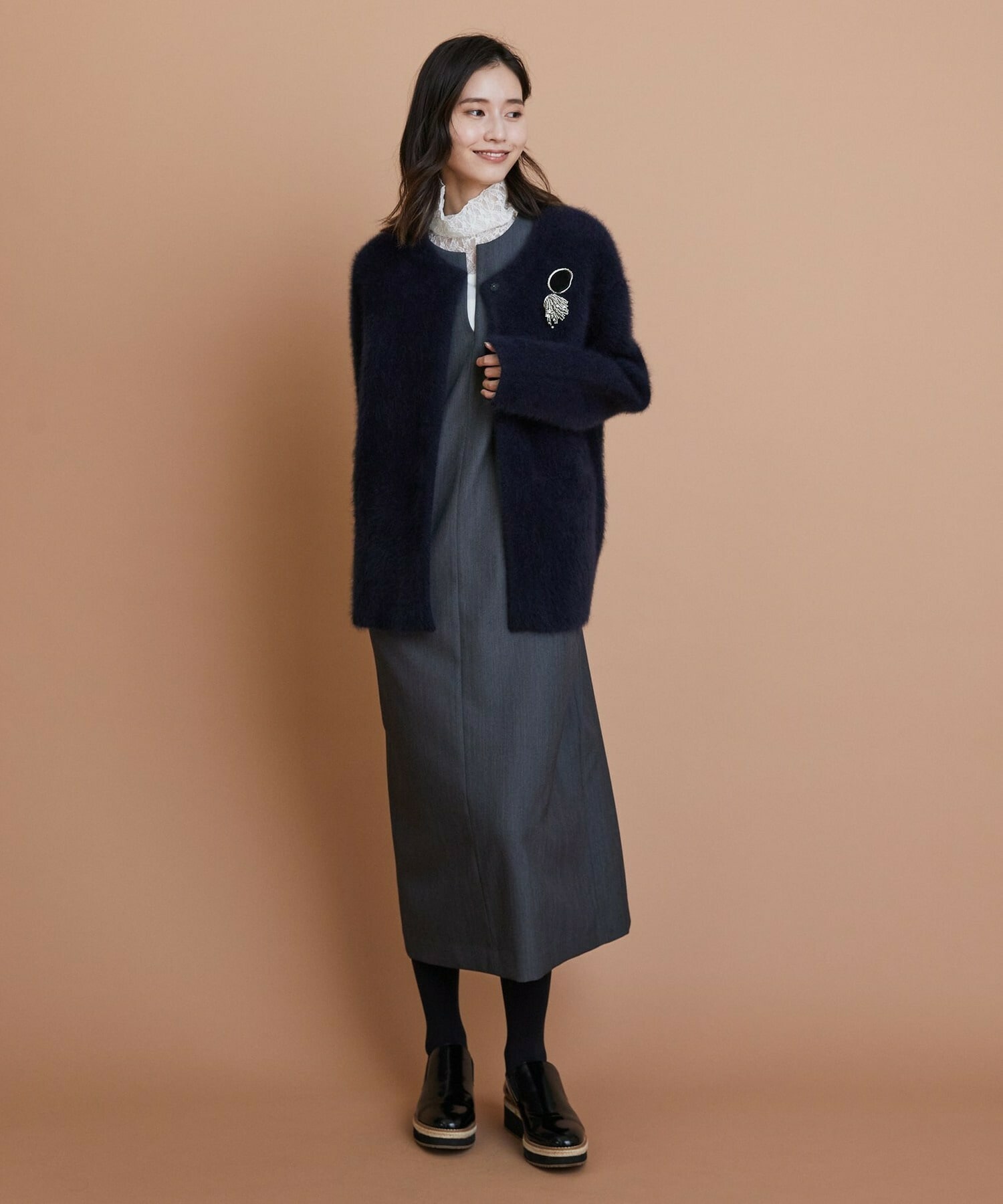 【L'EQUIPE】エポカラーブローチ 詳細画像 ブラック 8