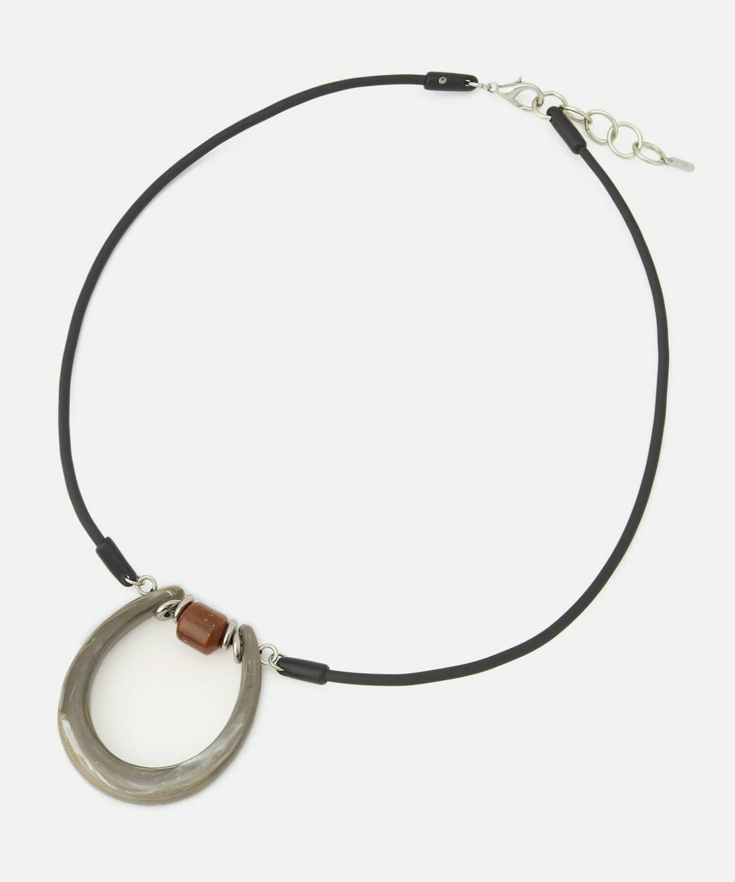 【L'EQUIPE】Mabel   アクリルオーバルペンダント 詳細画像 ベージュ系その他 1