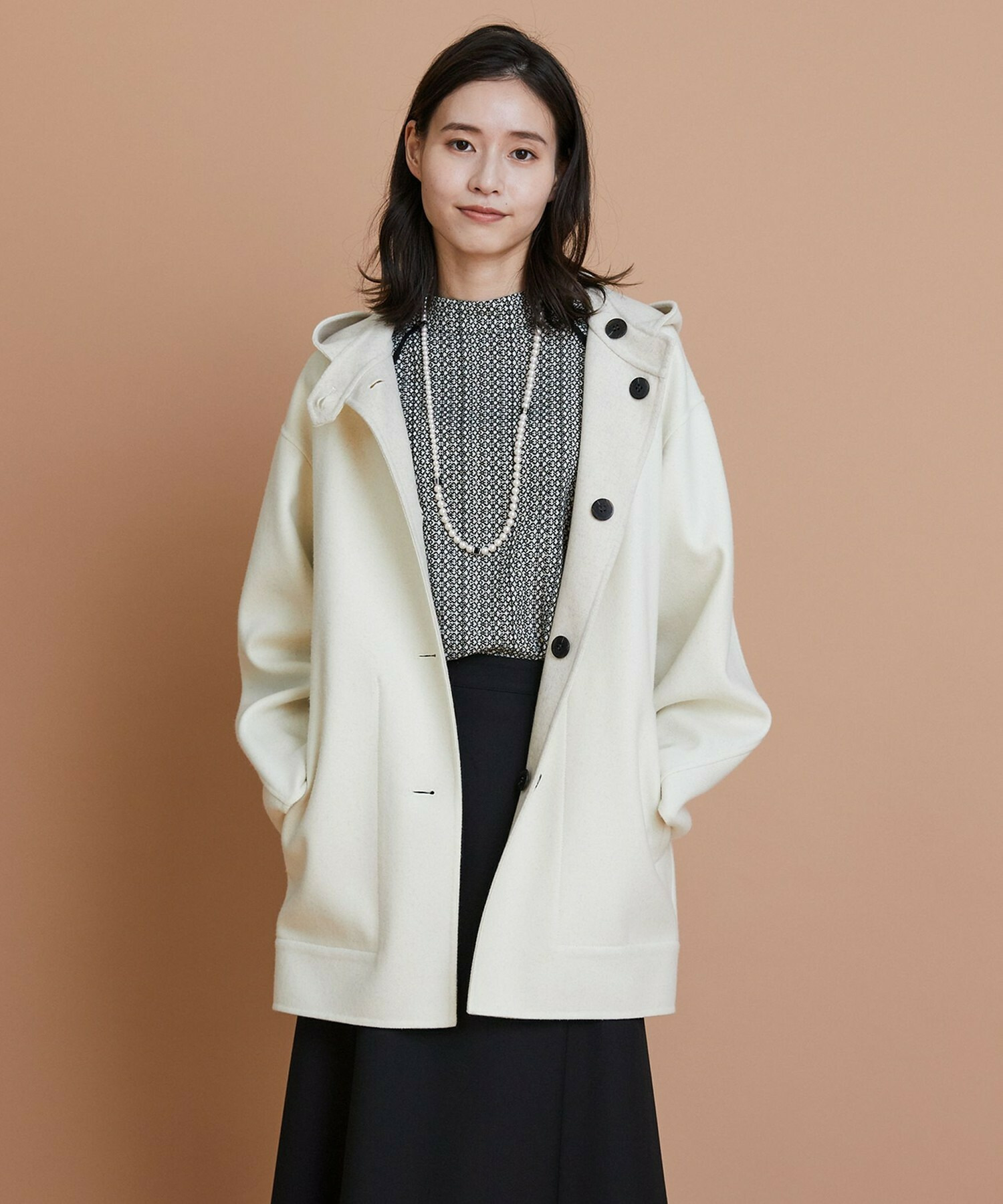 【L'EQUIPE】ブラックMIXパールネックレス 詳細画像 ホワイト 3