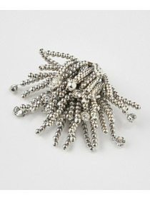 【L'EQUIPE】ビジューシャワーブローチ 詳細画像 シルバー 9