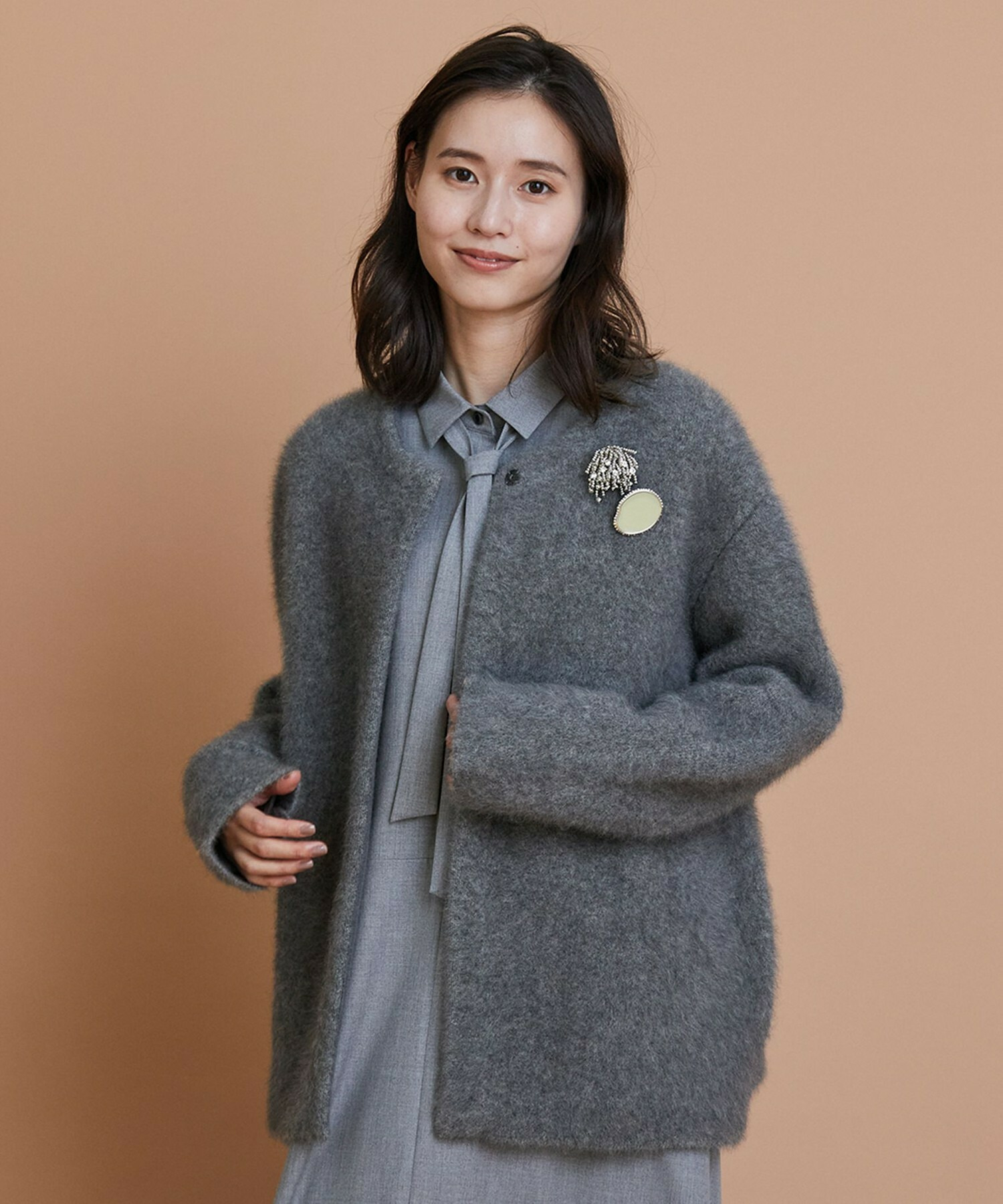 【L'EQUIPE】ビジューシャワーブローチ 詳細画像 シルバー 1