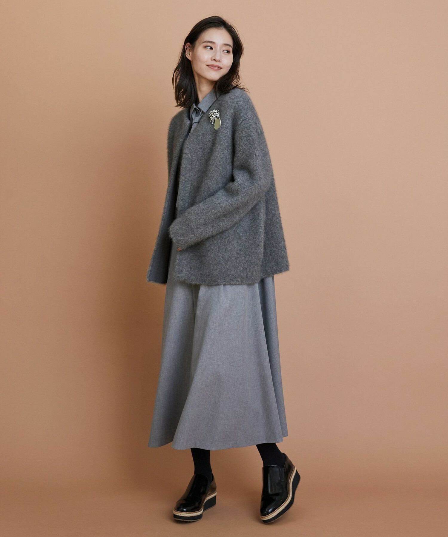 【L'EQUIPE】ビジューシャワーブローチ 詳細画像 シルバー 3