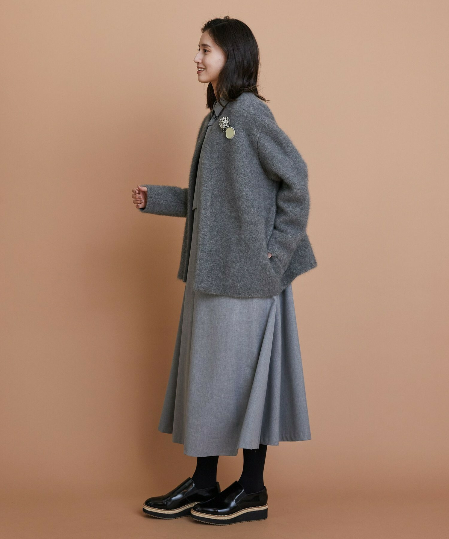 【L'EQUIPE】ビジューシャワーブローチ 詳細画像 シルバー 4