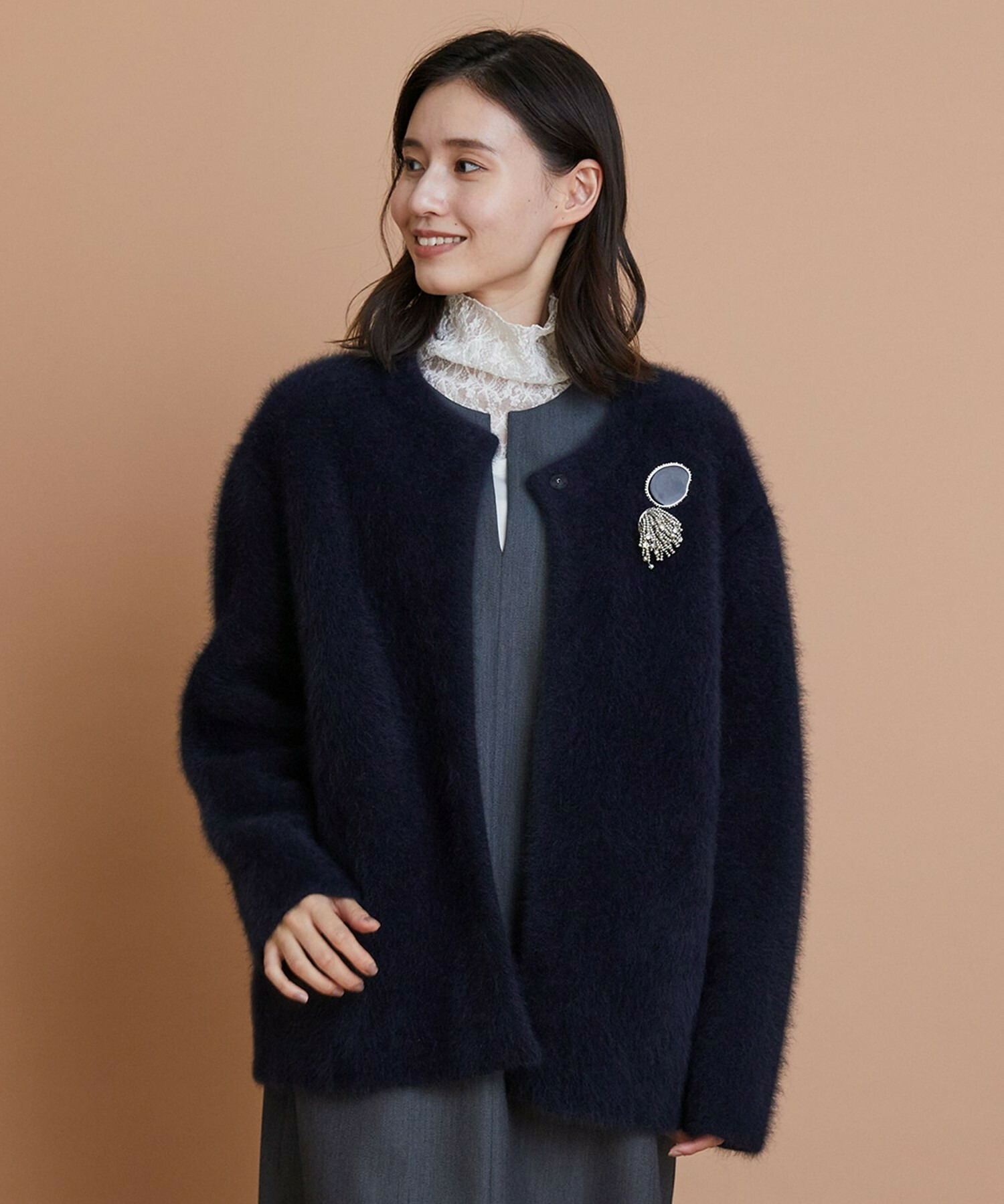 【L'EQUIPE】ビジューシャワーブローチ 詳細画像 シルバー 6