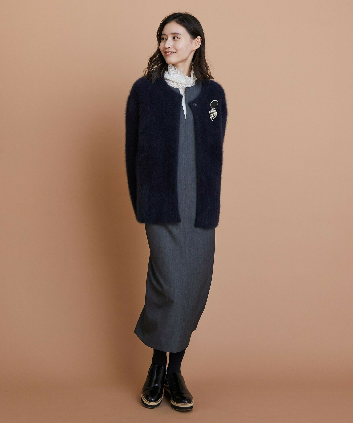 【L'EQUIPE】ビジューシャワーブローチ 詳細画像 シルバー 7