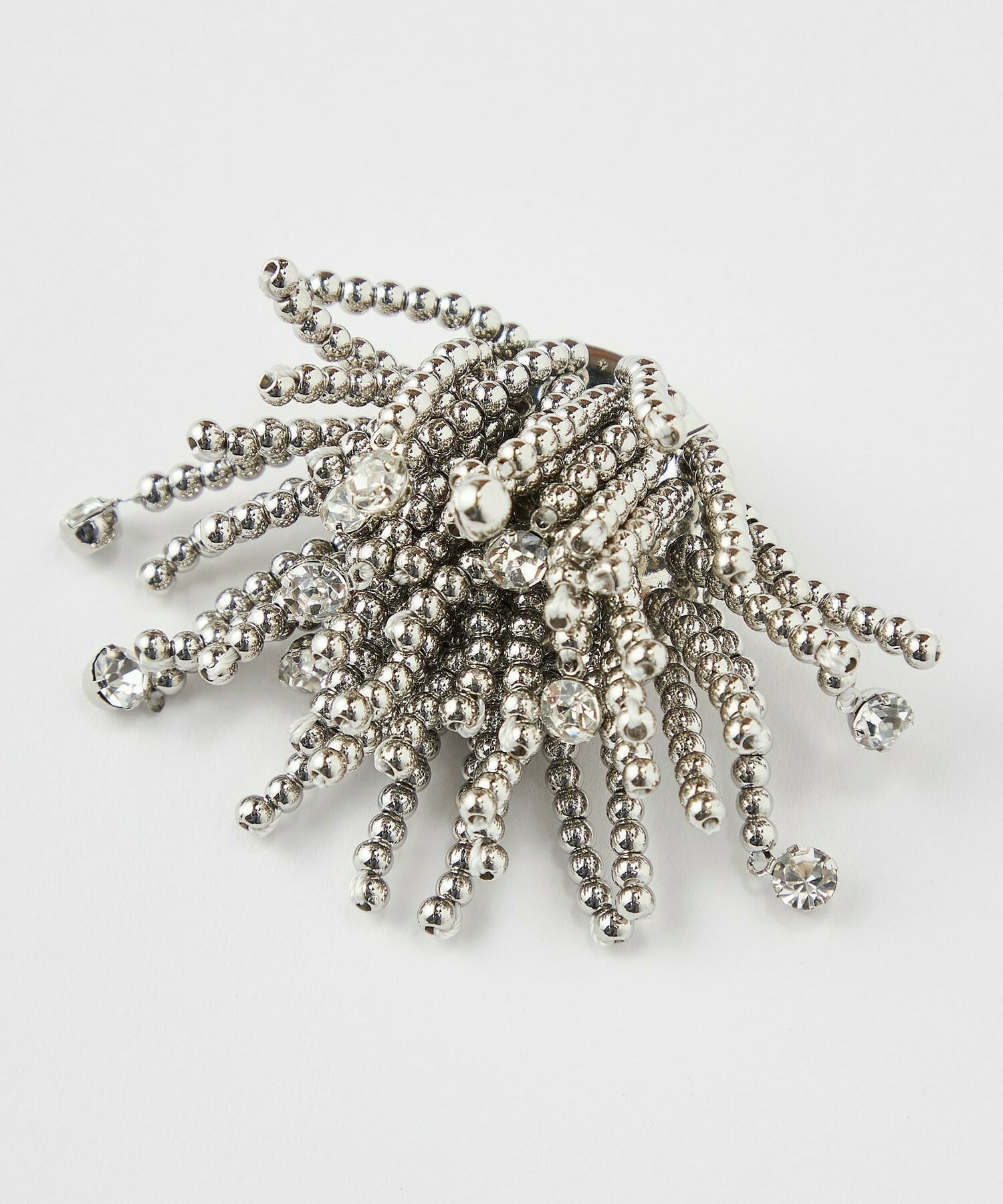 【L'EQUIPE】ビジューシャワーブローチ 詳細画像 シルバー 1