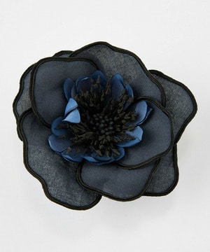 【L'EQUIPE】ラインフラワーコサージュ L 詳細画像 ブルー系その他 1