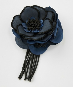 【L'EQUIPE】ラインフラワーコサージュ S 詳細画像 ブルー系その他 1