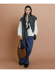 【L'EQUIPE】［eclat 2025年11月号掲載商品］ラウンドショルダーバッグ 詳細画像 ブラック 1