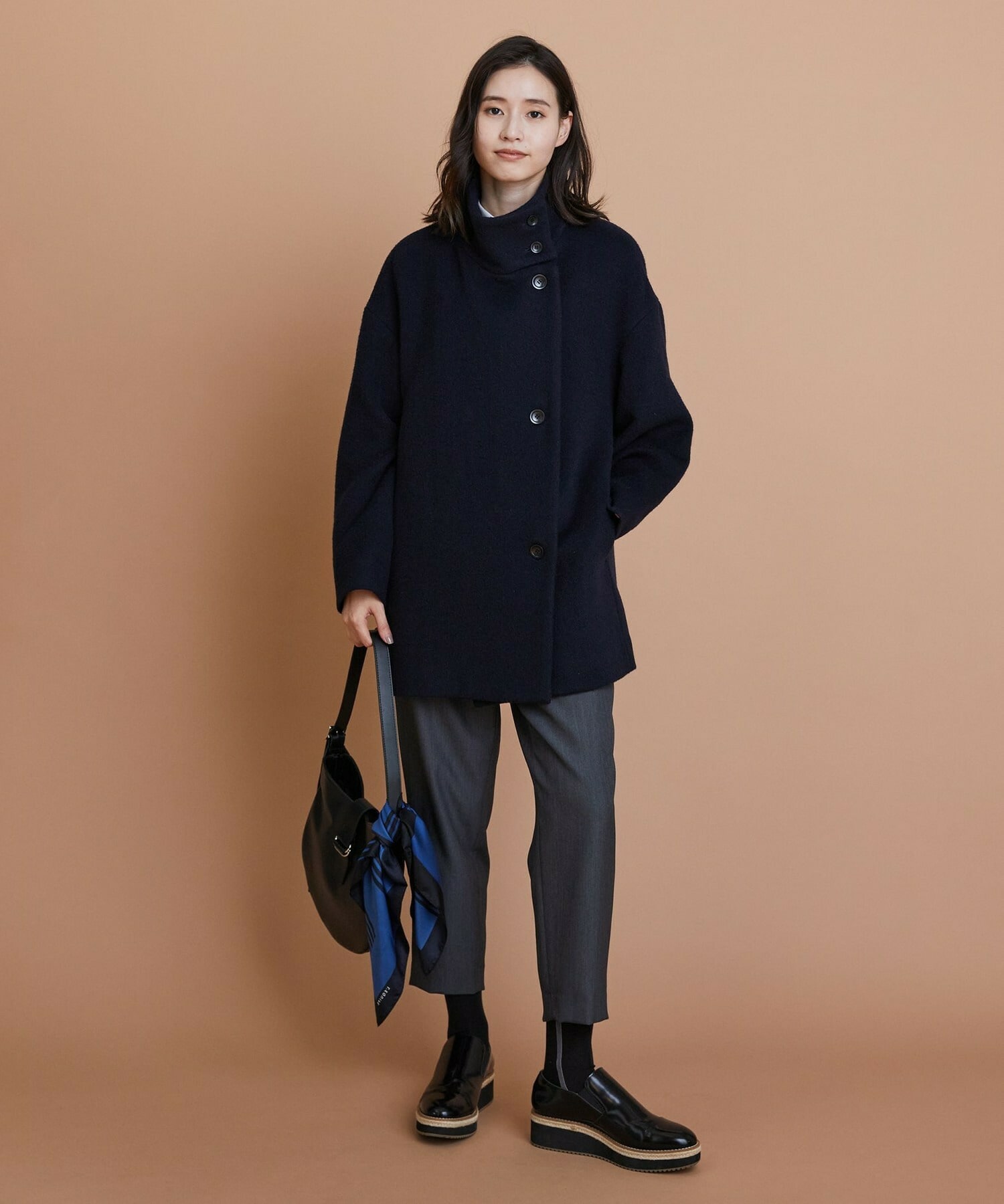 【L'EQUIPE】［eclat 2025年11月号掲載商品］ラウンドショルダーバッグ 詳細画像 ブラック 7