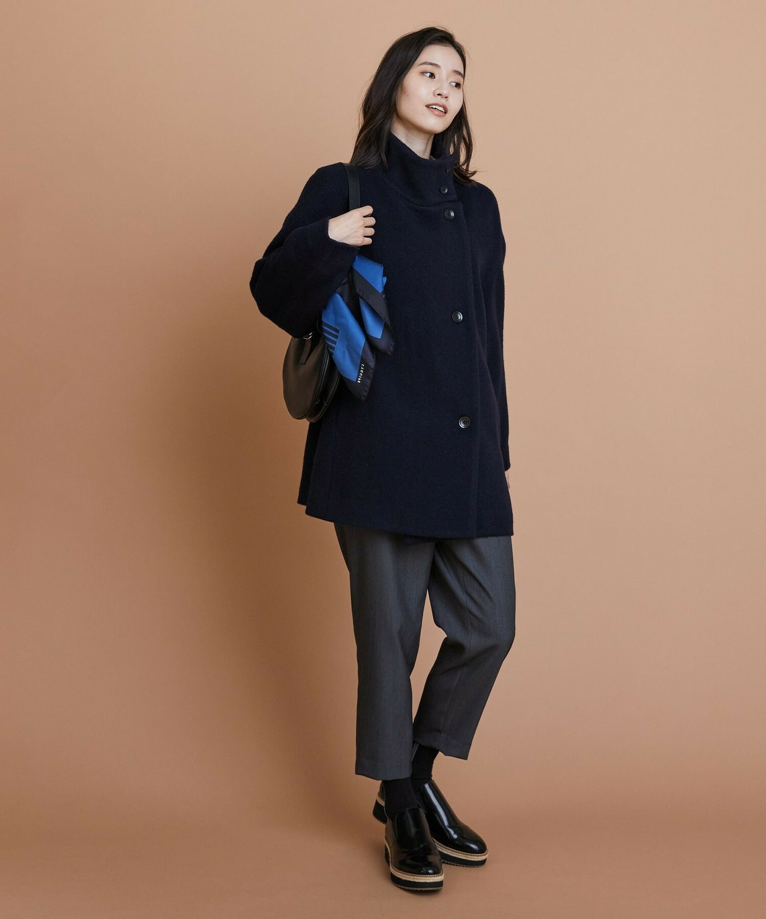 【L'EQUIPE】［eclat 2025年11月号掲載商品］ラウンドショルダーバッグ 詳細画像 ブラック 8