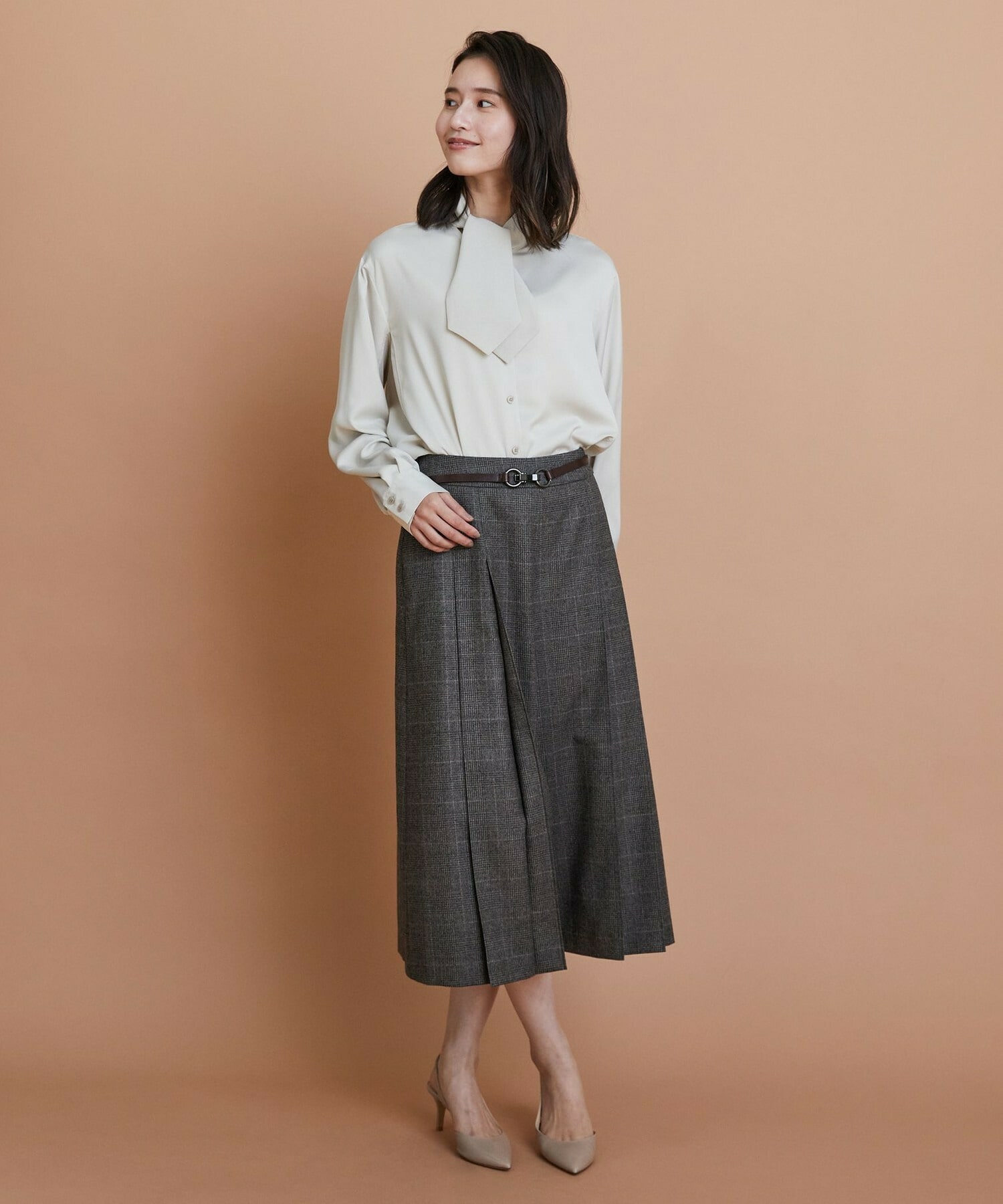 【L'EQUIPE】［eclat 2025年11月号掲載商品］メタルアクセントベルト 詳細画像 ブラック 12