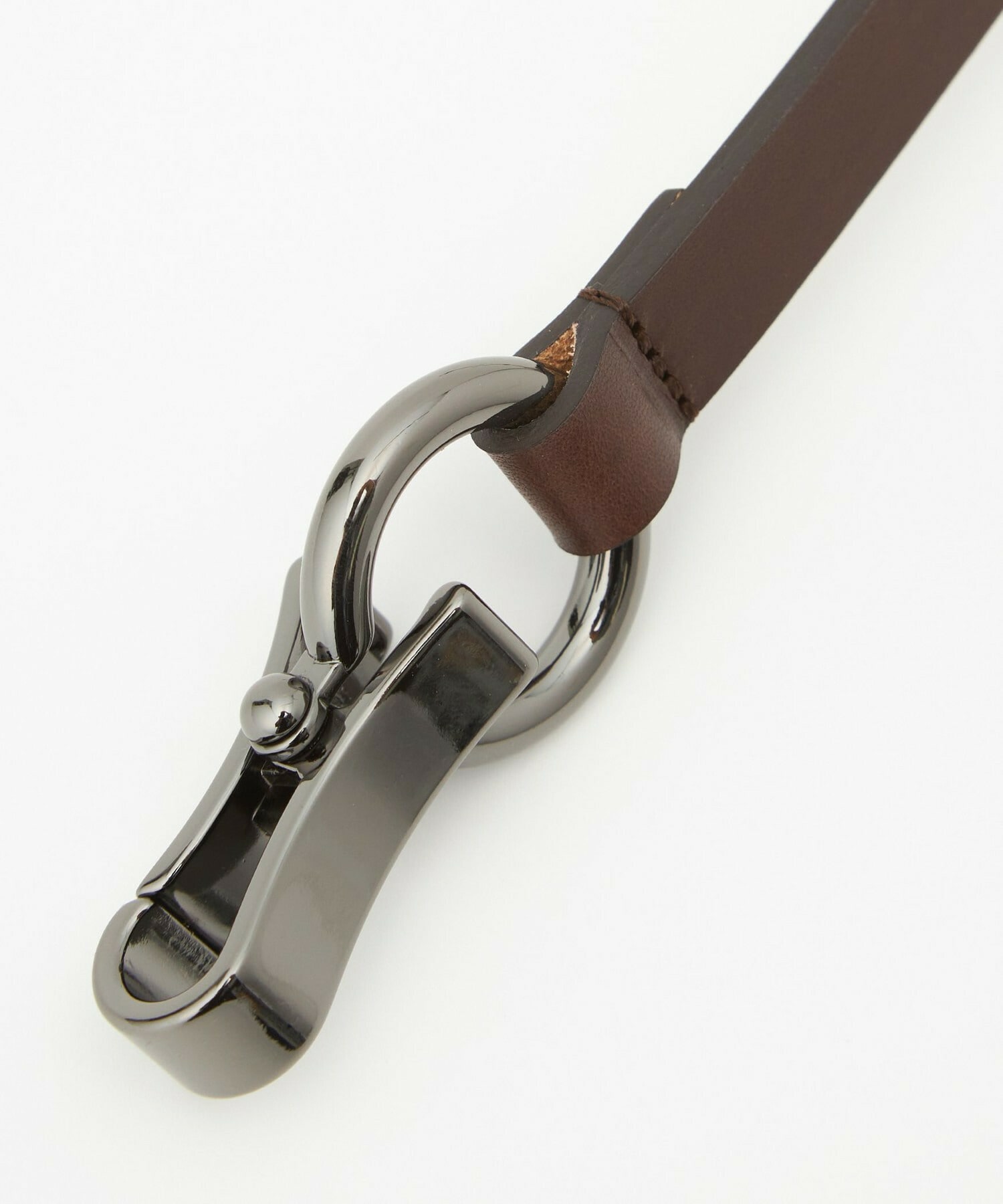 【L'EQUIPE】［eclat 2025年11月号掲載商品］メタルアクセントベルト 詳細画像 ブラック 16