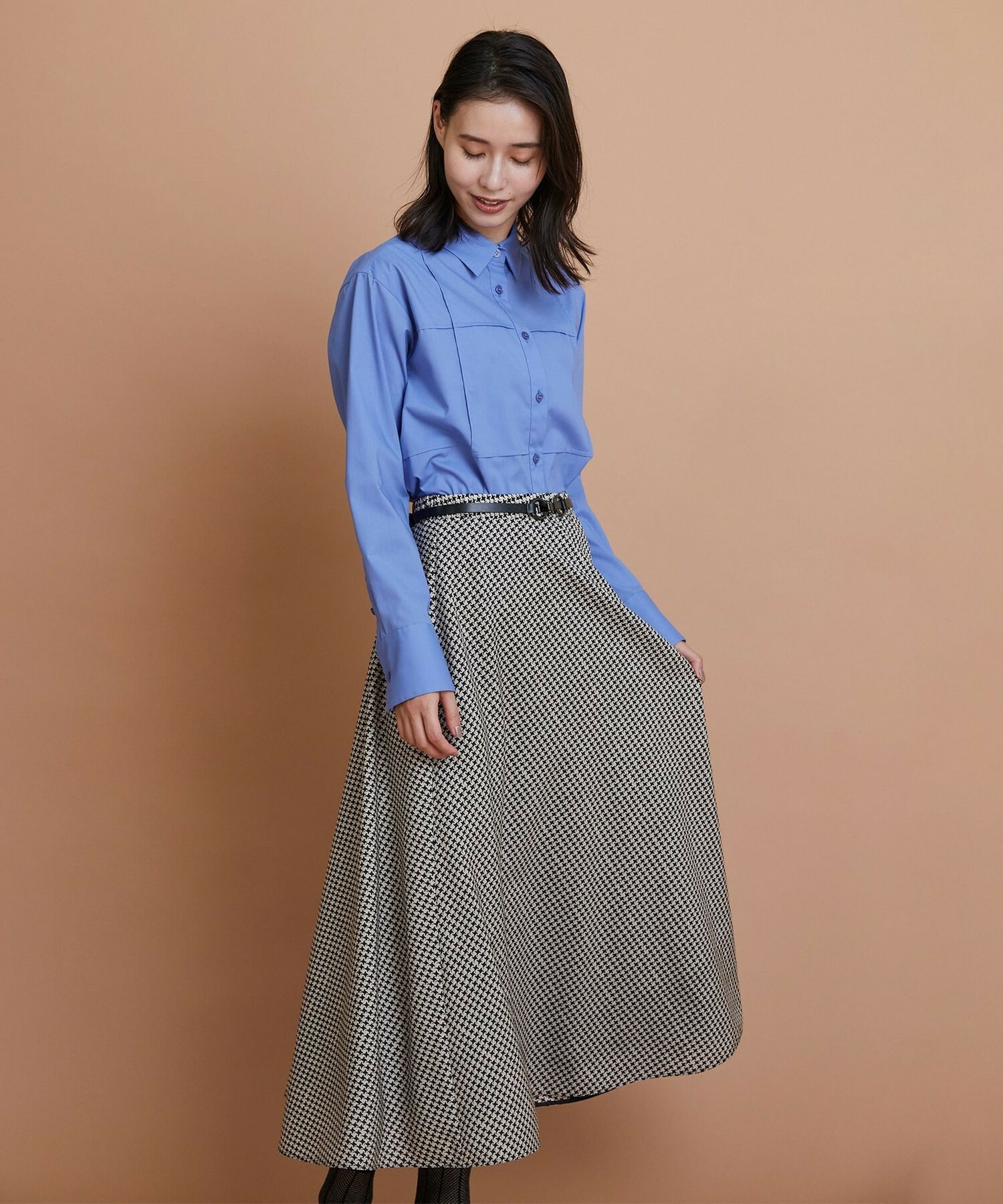 【L'EQUIPE】［eclat 2025年11月号掲載商品］メタルアクセントベルト 詳細画像 ブラック 3