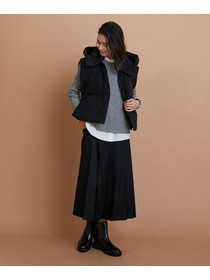 【L'EQUIPE】パディングフードベスト 詳細画像 ブラック 3