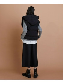 【L'EQUIPE】パディングフードベスト 詳細画像 ブラック 5