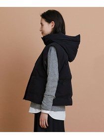 【L'EQUIPE】パディングフードベスト 詳細画像 ブラック 7