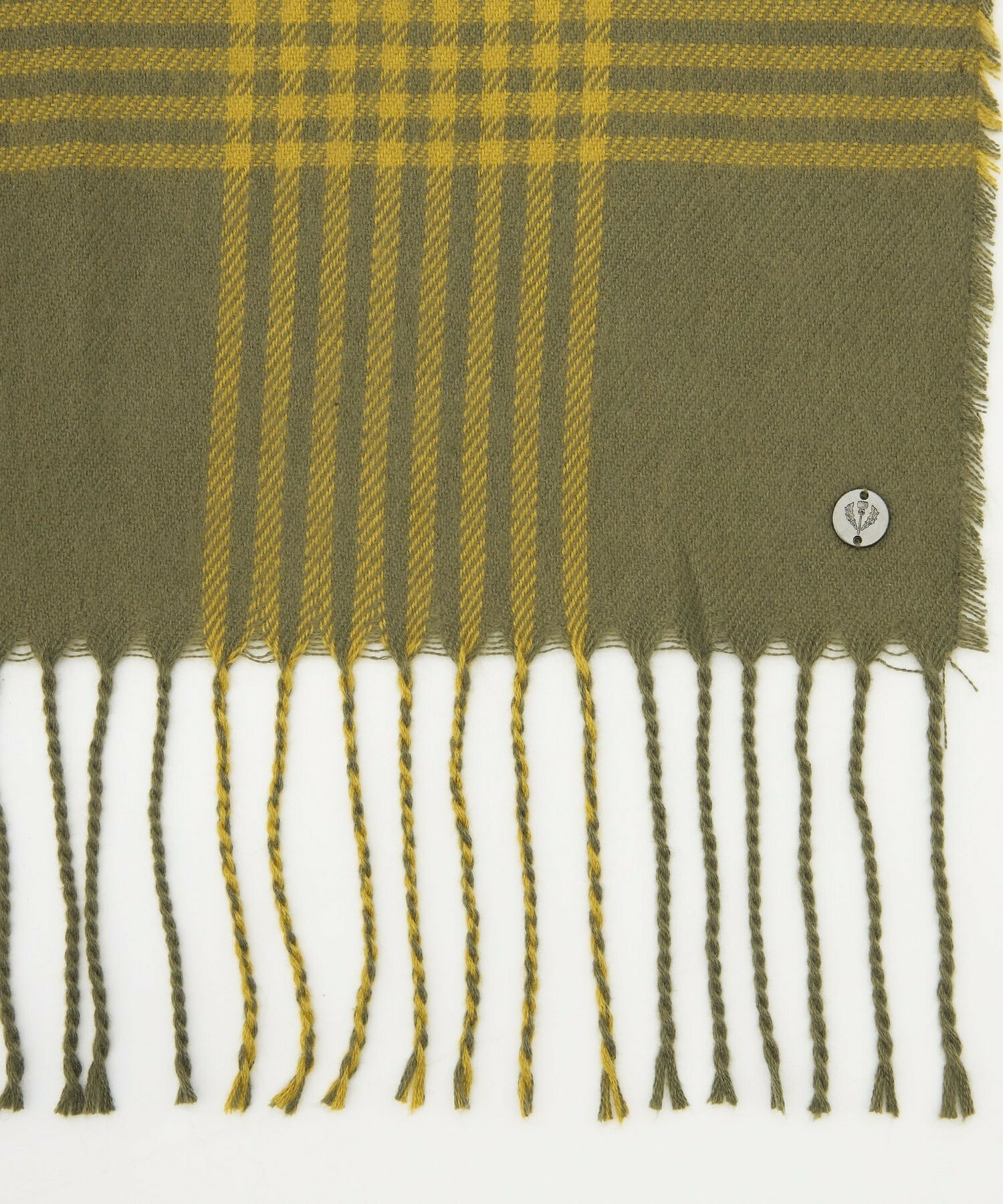 【L'EQUIPE】ラメ入りチェックストール 詳細画像 グレー 1