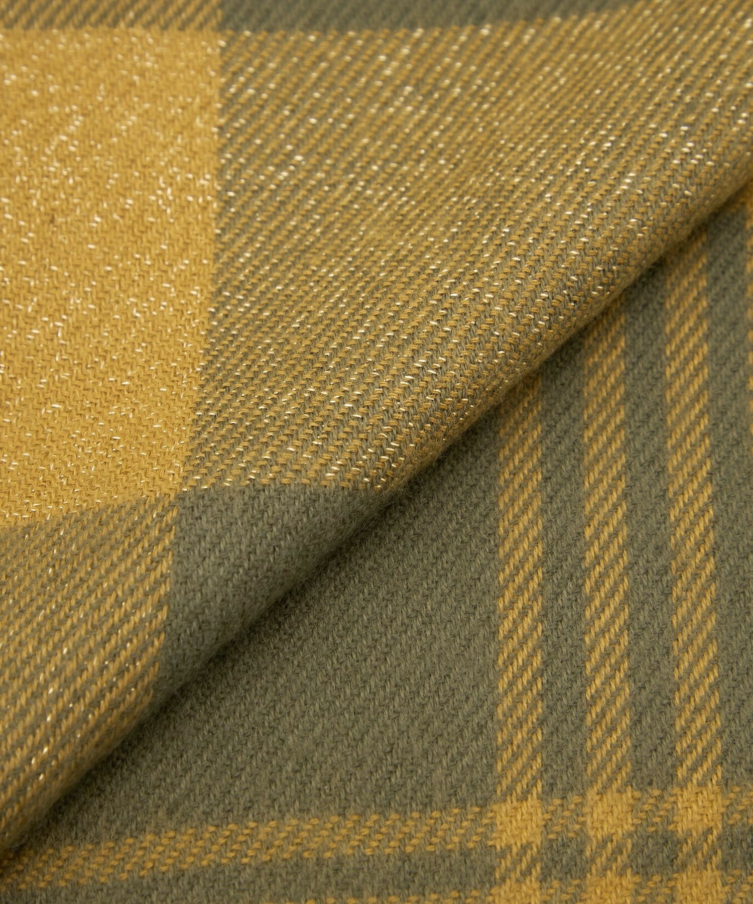 【L'EQUIPE】ラメ入りチェックストール 詳細画像 グレー 2