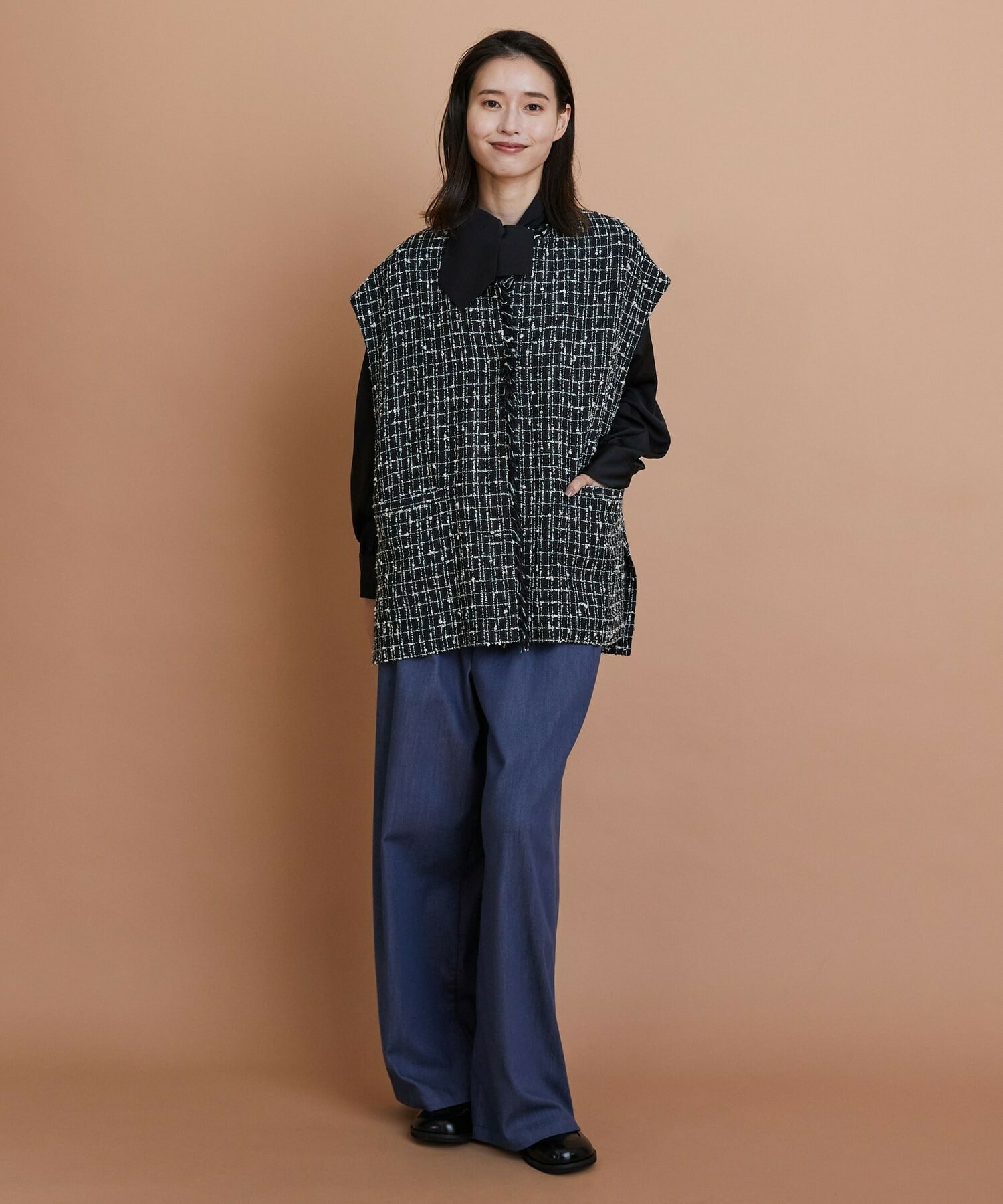 【L'EQUIPE】コバ出しローファー 詳細画像 ブラック系その他 10