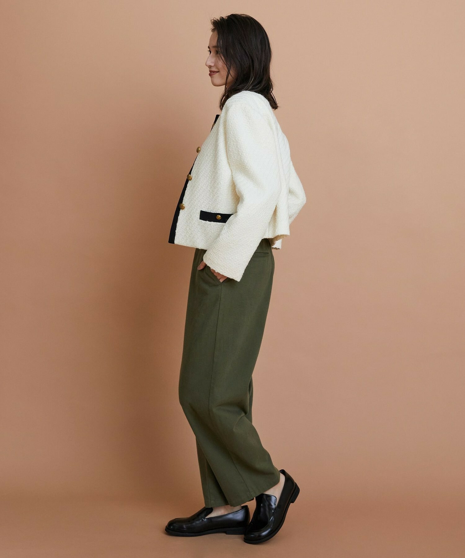 【L'EQUIPE】コバ出しローファー 詳細画像 ブラック系その他 15