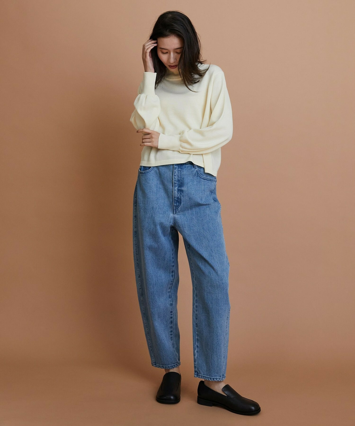 【L'EQUIPE】コバ出しローファー 詳細画像 ブラック系その他 2