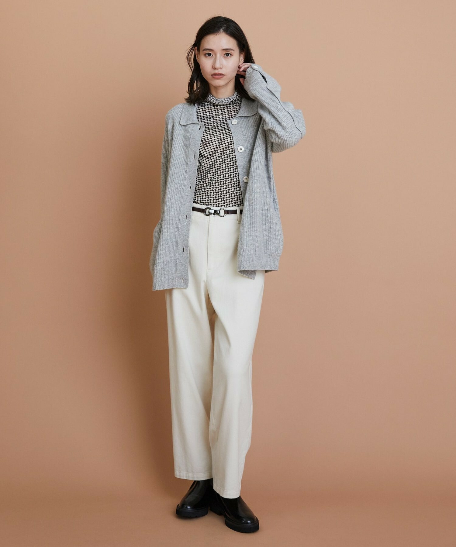 【L'EQUIPE】［eclat 2025年11月号掲載商品］ビットショートブーツ 詳細画像 ブラック系その他 13