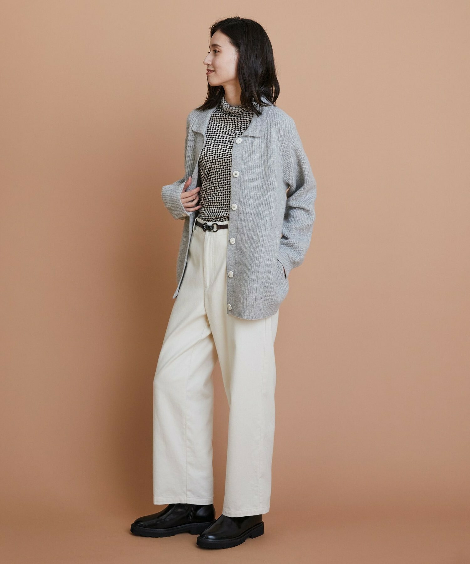 【L'EQUIPE】［eclat 2025年11月号掲載商品］ビットショートブーツ 詳細画像 ブラック系その他 14