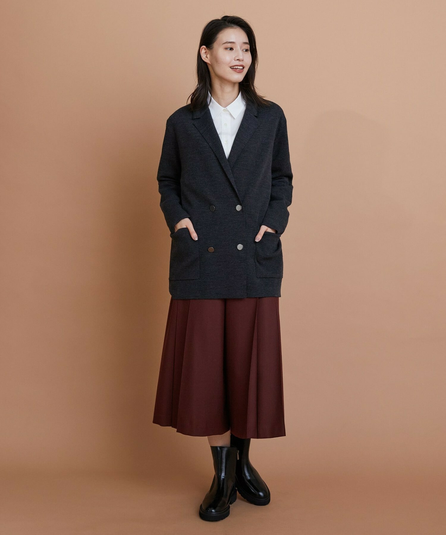 【L'EQUIPE】［eclat 2025年11月号掲載商品］ビットショートブーツ 詳細画像 ブラック系その他 2