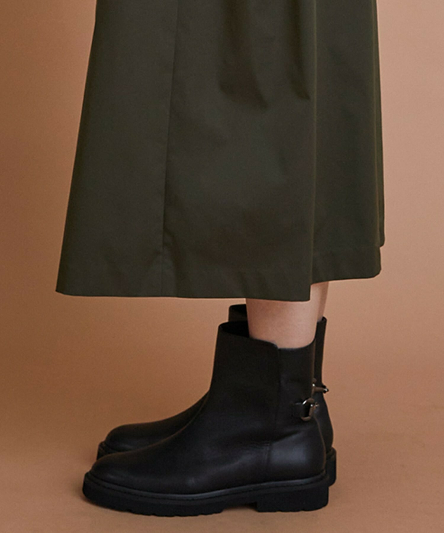 【L'EQUIPE】［eclat 2025年11月号掲載商品］ビットショートブーツ 詳細画像 ブラック系その他 27