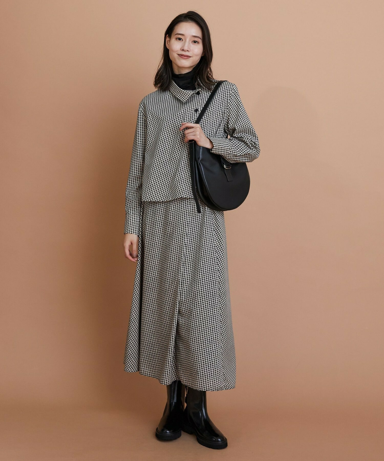 【L'EQUIPE】［eclat 2025年11月号掲載商品］ビットショートブーツ 詳細画像 ブラック系その他 5