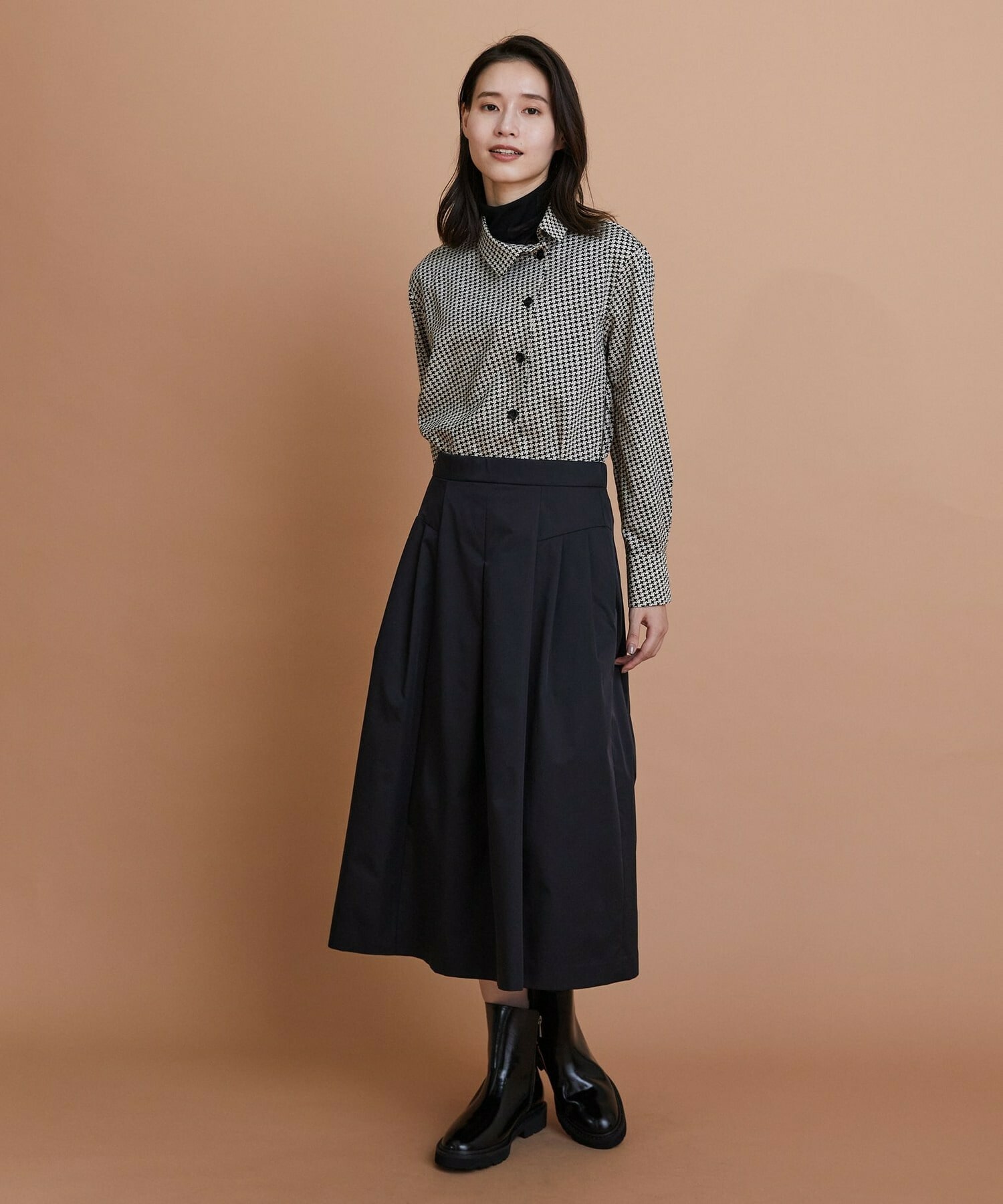 【L'EQUIPE】［eclat 2025年11月号掲載商品］ビットショートブーツ 詳細画像 ブラック系その他 7