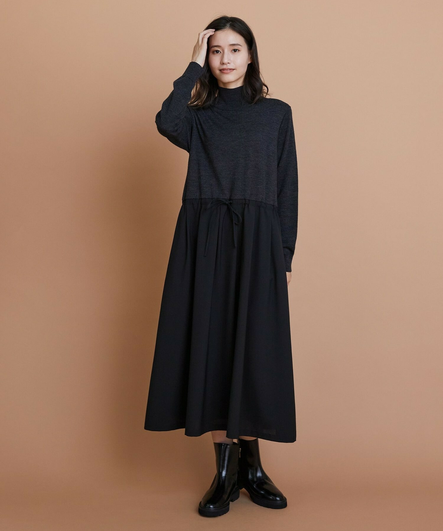 【L'EQUIPE】［eclat 2025年11月号掲載商品］ビットショートブーツ 詳細画像 ブラック系その他 9