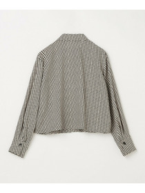 【L'EQUIPE】ハウンドトゥースプリントシャツ 詳細画像 ブラック系その他 14