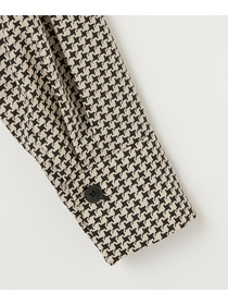 【L'EQUIPE】ハウンドトゥースプリントシャツ 詳細画像 ブラック系その他 16