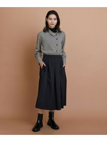 【L'EQUIPE】ハウンドトゥースプリントシャツ 詳細画像 ブラック系その他 7