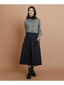 【L'EQUIPE】ハウンドトゥースプリントシャツ 詳細画像 ブラック系その他 8