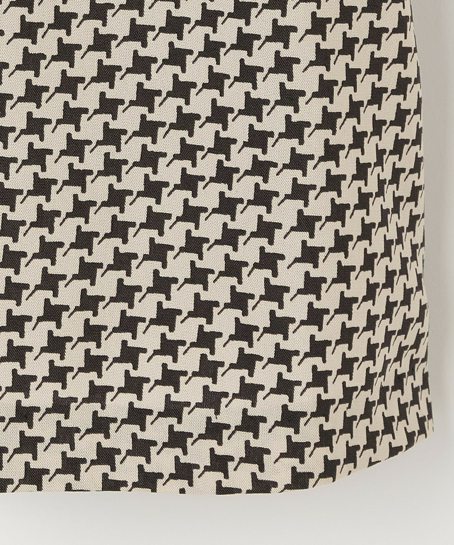 【L'EQUIPE】ハウンドトゥースプリントシャツ 詳細画像 ブラック系その他 17