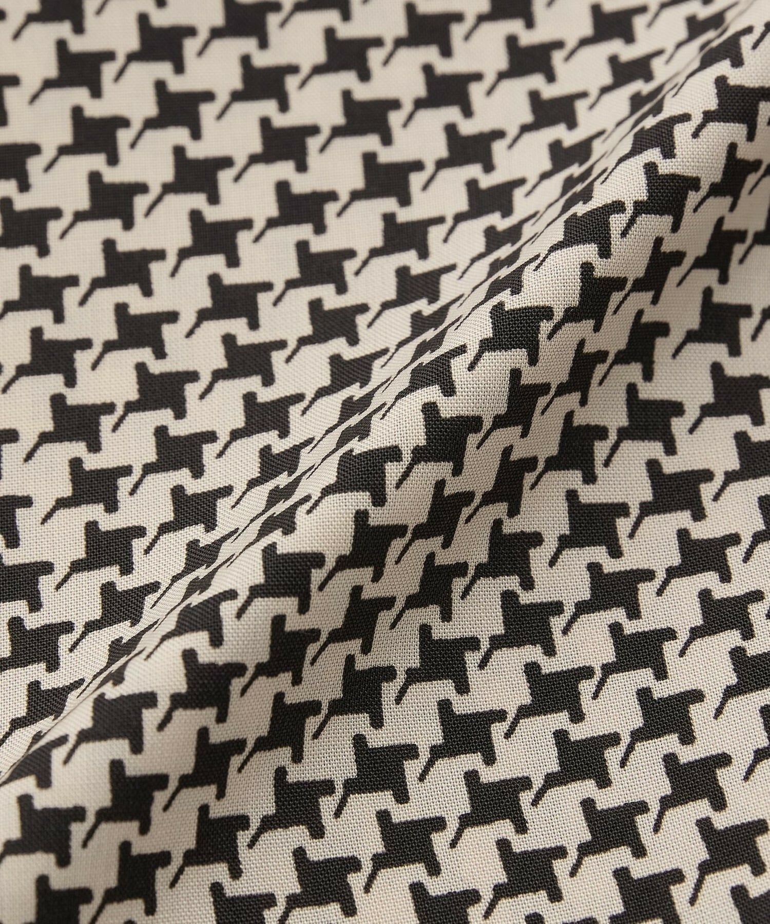 【L'EQUIPE】ハウンドトゥースプリントシャツ 詳細画像 ブラック系その他 18