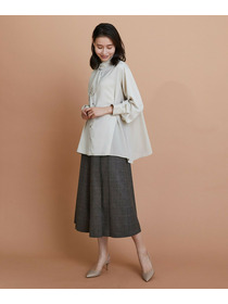 【L'EQUIPE】クレープサテン＆シフォンブラウス 詳細画像 ブラック 11