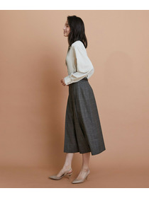 【L'EQUIPE】クレープサテン＆シフォンブラウス 詳細画像 ブラック 15