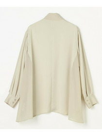 【L'EQUIPE】クレープサテン＆シフォンブラウス 詳細画像 ブラック 22