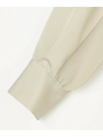 【L'EQUIPE】クレープサテン＆シフォンブラウス 詳細画像 ブラック 24