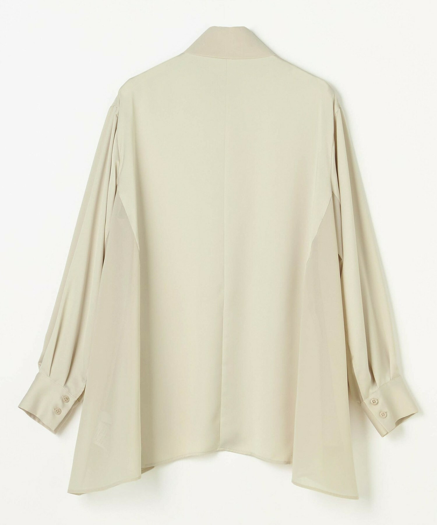 【L'EQUIPE】クレープサテン＆シフォンブラウス 詳細画像 ブラック 22