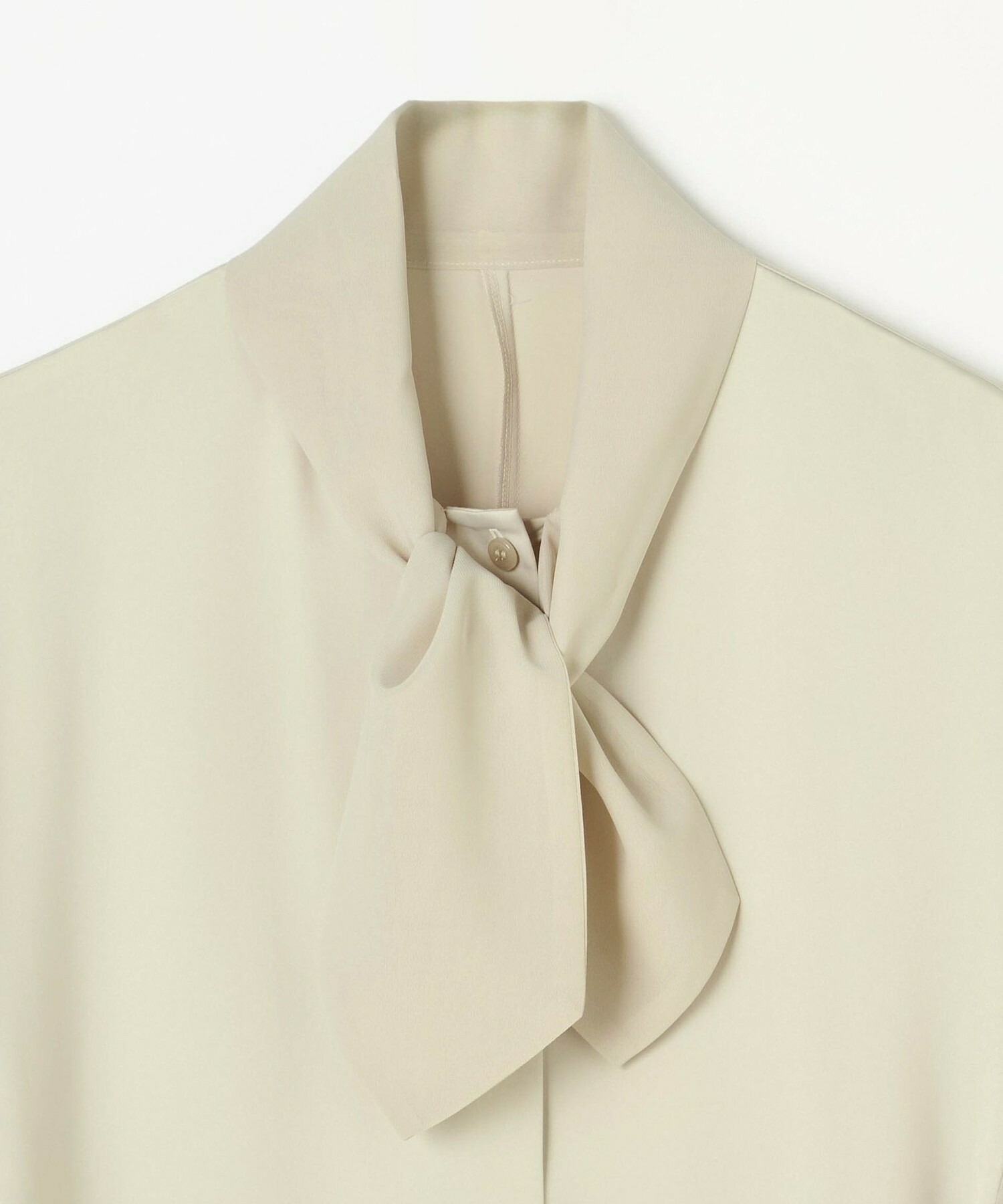 【L'EQUIPE】クレープサテン＆シフォンブラウス 詳細画像 ブラック 23