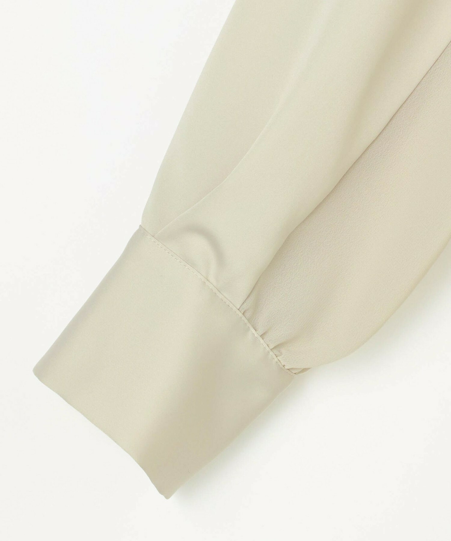 【L'EQUIPE】クレープサテン＆シフォンブラウス 詳細画像 ブラック 24