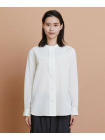 【L'EQUIPE】トリアセコットンタイプライターノーカラーシャツ 詳細画像 オフホワイト 15