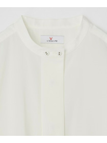 【L'EQUIPE】トリアセコットンタイプライターノーカラーシャツ 詳細画像 オフホワイト 20