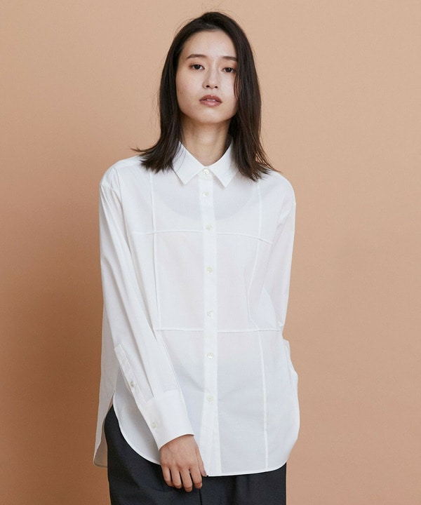 【L'EQUIPE】ストレッチタイプライターシャツ