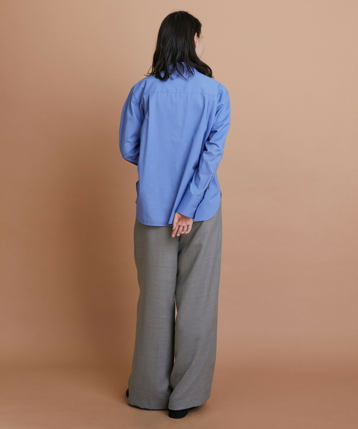 【L'EQUIPE】ストレッチタイプライターシャツ 詳細画像 ブルー 11